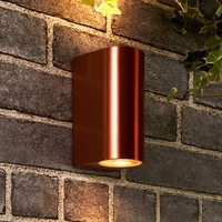 Edit Chile Outdoor Up & Down Wall Light - Copper
