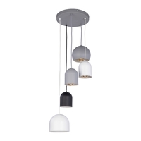 Edit Chromatic 5 Light Cascade Pendant - Monochrome