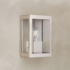 Edit Coastal Cabin Half Lantern Outdoor Wall Light - Matt Nickel