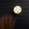 Edit Coastal Fjord Round Outdoor Flush Wall Light - Galvanised Steel