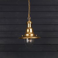 Edit Coastal Harbour Outdoor Pendant Porch Lantern - Brass