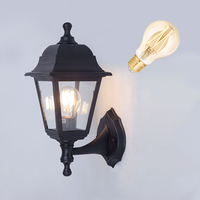 Edit Coastal Sennen 6.5W Warm White LED Smart WiFi Outdoor Lantern Wall Light - Black