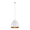 Edit Cone Ceiling Pendant Light - 390mm White & Gold