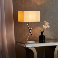 Edit Cross Table Lamp - Polished Stainless Steel