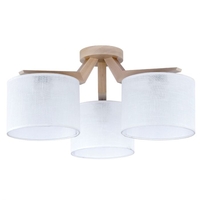 Edit Dove 3 Arm Semi-Flush Ceiling Light - White