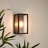 Edit Dove Half Lantern Outdoor Wall Light - Black