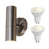 Edit Dune 5.5W Warm White LED Smart WiFi Outdoor Up & Down Wall Light - Stainless Steel