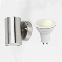Edit Dune 5.5W Warm White LED Smart WiFi Outdoor Wall Light - Stainless Steel
