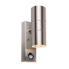 Edit Dune Outdoor Up & Down Wall Light with PIR Sensor - Stainless Steel