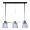Edit Dusk Glass 3 Light Bar Ceiling Pendant - Black