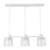 Edit Dusk Glass 3 Light Bar Ceiling Pendant - White