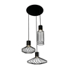 Edit Edge 3 Light Cascade Ceiling Pendant - Black