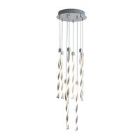 Edit Edison 5 Light LED Cascade Pendant - Chrome