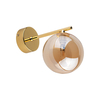 Edit Estera Single Bracket Wall Light - Gold & White