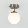 Edit Evie Semi-Flush Glass Ceiling Light - White