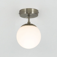 Edit Evie Semi-Flush Glass Ceiling Light - White