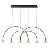 Edit Florence 6 Light LED Bar Ceiling Pendant - Matt Black