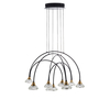 Edit Florence 9 Light LED Ceiling Pendant Light - Matt Black