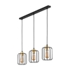 Edit Galaxy 3 Light Bar Ceiling Pendant - Black & Gold