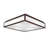 Edit Glaze Flush Ceiling Light - Bronze