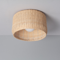 Edit Gondia Rattan Ceiling Flush Light - Natural