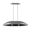 Edit Gondola 2 Light Bar Ceiling Pendant - Silver & Black