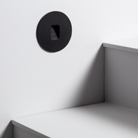 Edit Grasset LED Round Wall Light - Black