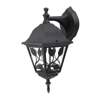 Edit Haga Outdoor Hanging Lantern Wall Light - Black
