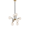 Edit Harriet 8 Light Chandelier - Black & Gold