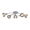 Edit Hazel 5 Arm Semi-Flush Ceiling Light - Chrome