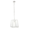 Edit Hurricane Glass Ceiling Pendant Light - White