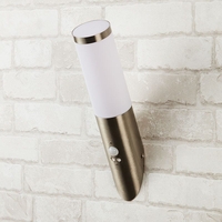 Edit Inox Outdoor Wall Light with PIR Sensor - Stainless Steel
