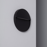 Edit Jade LED Round Wall Light - Black