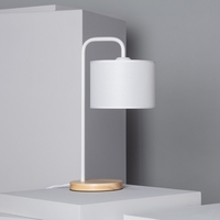 Edit Jedali Table Lamp With Wood Detail - White