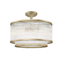 Edit Karolina Flush Ceiling Light - Matt Gold