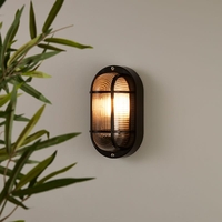 Edit Kildare Outdoor Oval Flush Light - Black