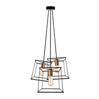 Edit Knot 3 Light Cluster Ceiling Pendant - Black