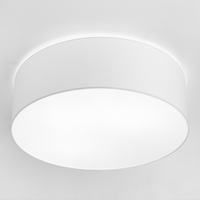 Edit Large Cameron Flush Ceiling Light - White