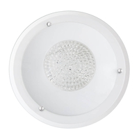Edit Large Moonstone Flush Wall Light - Crystal