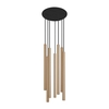 Edit Laser 7 Light Cluster Ceiling Pendant - Black & Gold