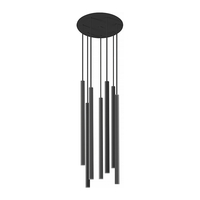 Edit Laser 7 Light Cluster Ceiling Pendant - Black