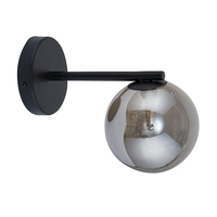 Edit Link Wall Light - Black & Smoked
