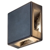 Edit Lippa Square LED Outdoor Flush Wall Light - Black
