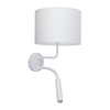 Edit Lodge Wall Light with Reading Light - White