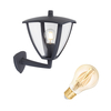 Edit London 6.5W Warm White LED Smart WiFi Outdoor Lantern Wall Light - Black