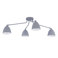Edit Loretta 4 Arm Semi-Flush Ceiling Light - Grey