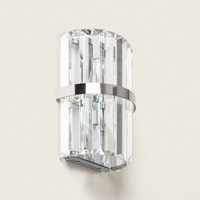 Edit Louisiana Flush Wall Light - Satin Silver