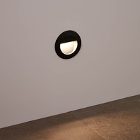 Edit Lyons LED Outdoor Recessed Wall Light - Dark Grey