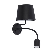 Edit Maja Wall Light with Reading Light - Black