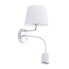 Edit Maja Wall Light with Reading Light - Chrome